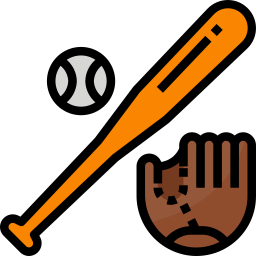 baseball Aphiradee (monkik) Lineal Color ikona