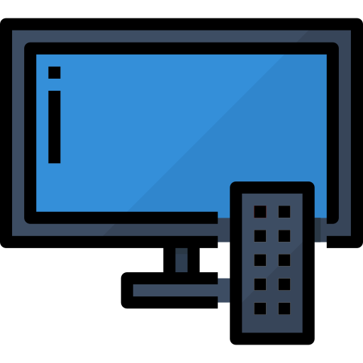 Телевидение Aphiradee (monkik) Lineal Color иконка
