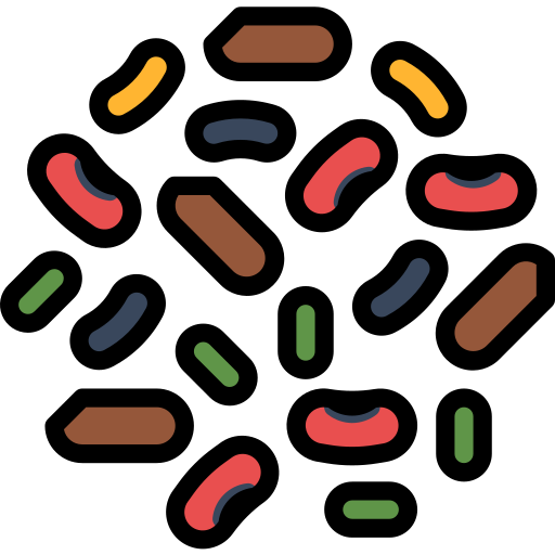 Legumbres Aphiradee (monkik) Lineal Color icono