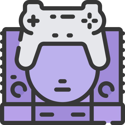 Consola de juegos Juicy Fish Soft-fill icono