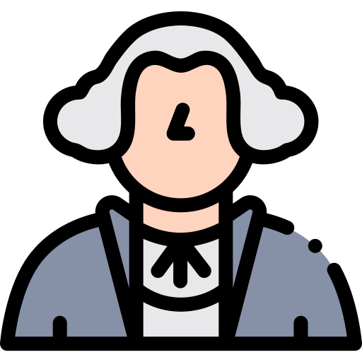 george washington Detailed Rounded Lineal color icon