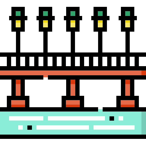 Ponte Detailed Straight Lineal color Ícone