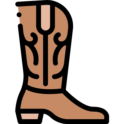 Boot Detailed Rounded Lineal color Ícone