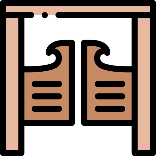 Saloon Detailed Rounded Lineal color icon