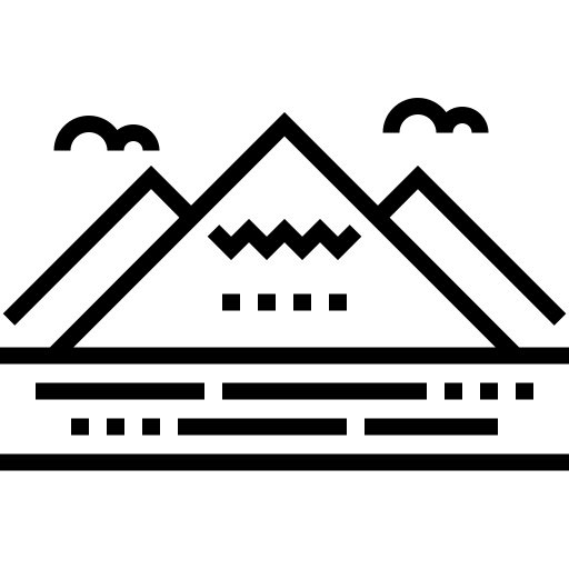 Montanhas Detailed Straight Lineal Ícone