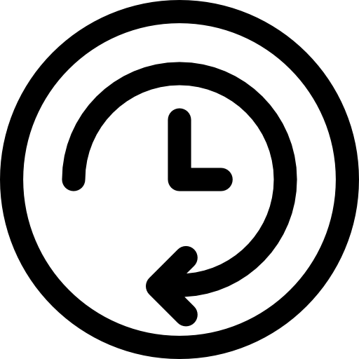 hora Basic Rounded Lineal icono