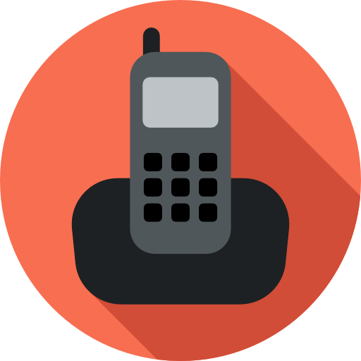 telefon Flat Circular Flat icon