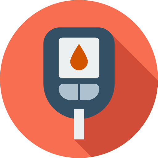 Glucosemeter Flat Circular Flat icon