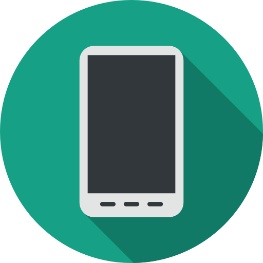 smartphone Flat Circular Flat icon