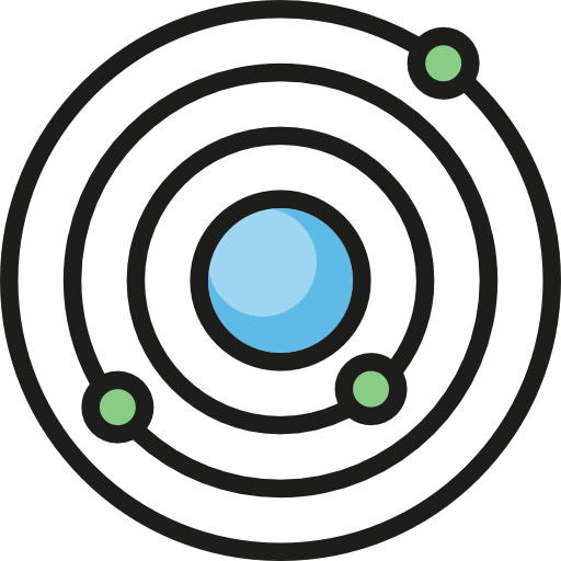 행성 Detailed Straight Lineal color icon