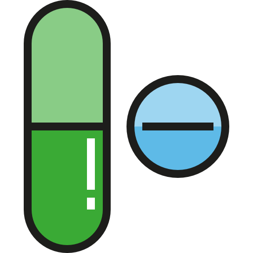 geneesmiddelen Detailed Straight Lineal color icoon