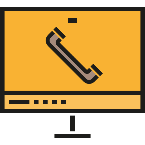 videokonferenz Detailed Straight Lineal color icon