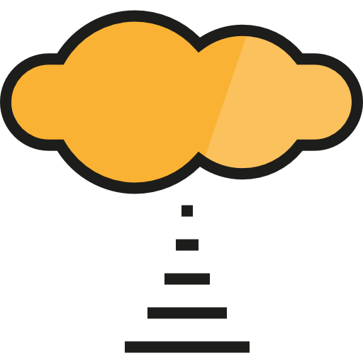 cloud computing Detailed Straight Lineal color icona