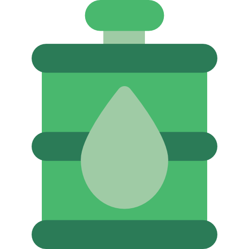 biodiesel Basic Straight Flat ikona