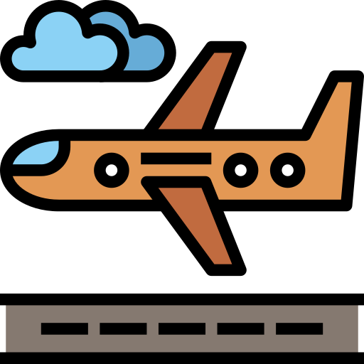 Aeroplane Surang Lineal Color icon
