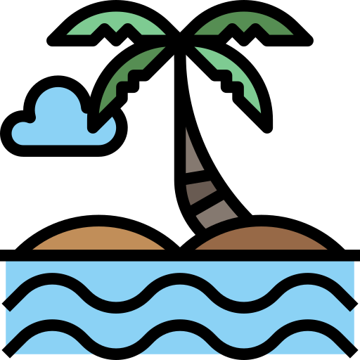 ビーチ Surang Lineal Color icon