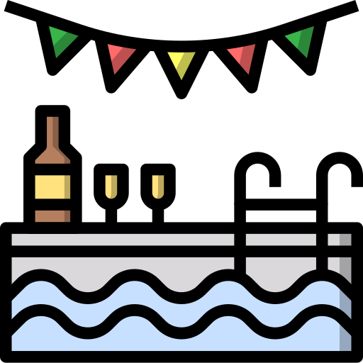 생일과 파티 Surang Lineal Color icon