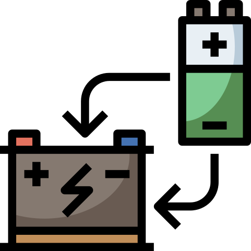 bateria Surang Lineal Color ikona