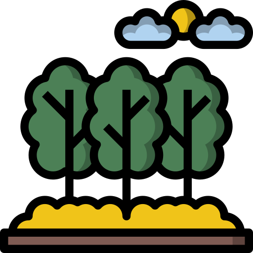 Bosque Surang Lineal Color icono
