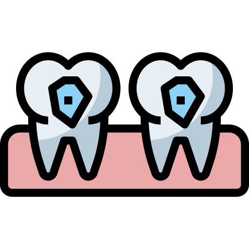 Caries Surang Lineal Color icon
