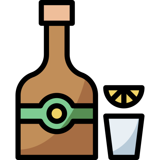 alkohol Surang Lineal Color icon