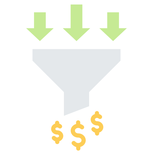 Conversion funnel Generic color fill icon