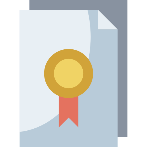 Certificate Surang Flat icon