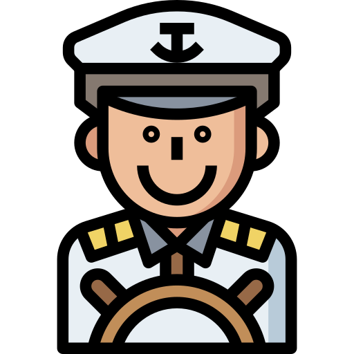 Capitán Surang Lineal Color icono