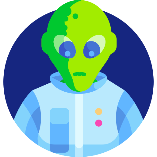 Alien Detailed Flat Circular Flat icon