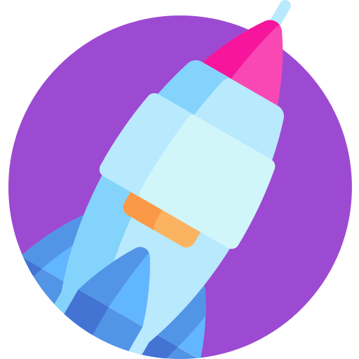 Rocket Detailed Flat Circular Flat icon