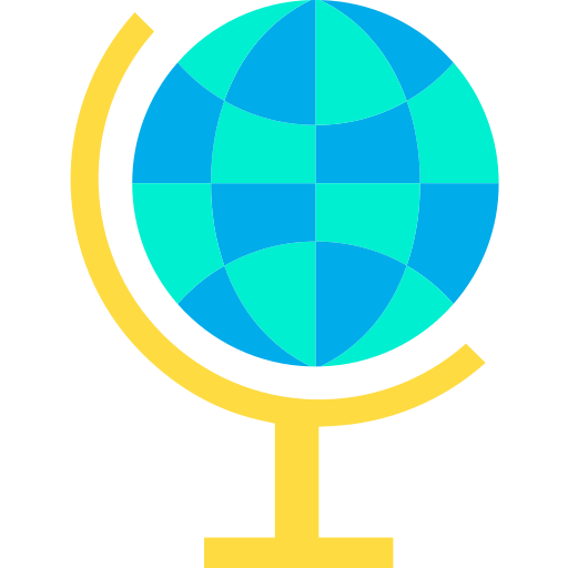 地球儀 Kiranshastry Flat icon