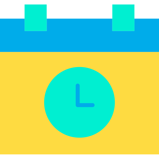 カレンダー Kiranshastry Flat icon