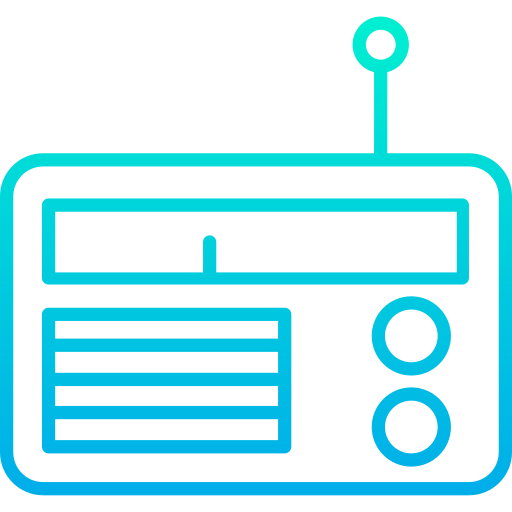 radio Kiranshastry Gradient icon