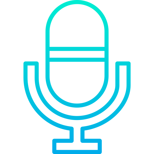 mikrofon Kiranshastry Gradient ikona