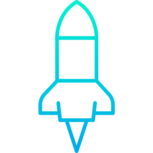 Rocket Kiranshastry Gradient icon