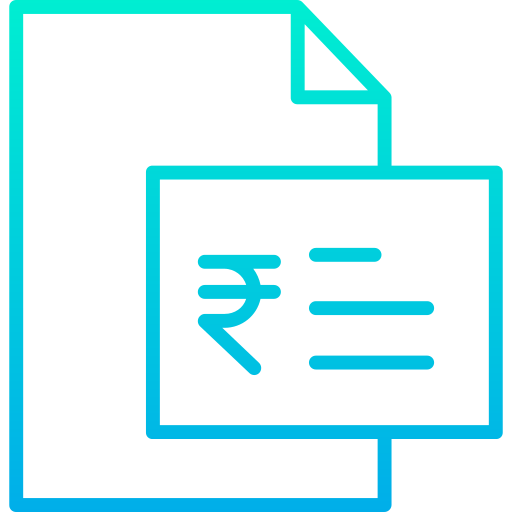 Invoice Kiranshastry Gradient icon