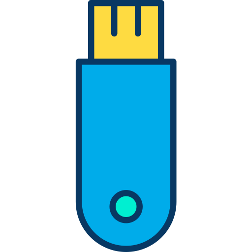 usb stick Kiranshastry Lineal Color icon