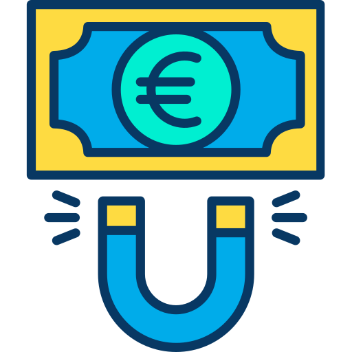 Евро Kiranshastry Lineal Color иконка