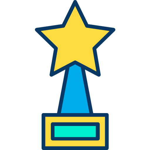 Trofeo Kiranshastry Lineal Color icono