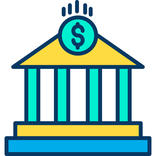 은행 Kiranshastry Lineal Color icon