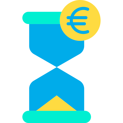 Hourglass Kiranshastry Flat icon