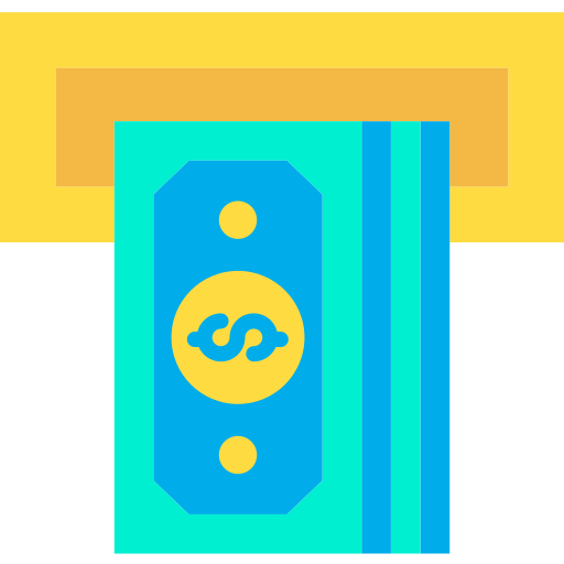 geldautomat Kiranshastry Flat icon