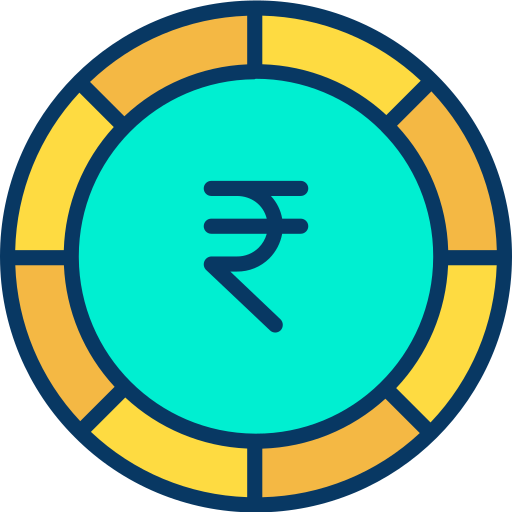 Rupia Kiranshastry Lineal Color icono