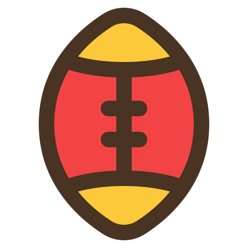 American football Generic color lineal-color icon