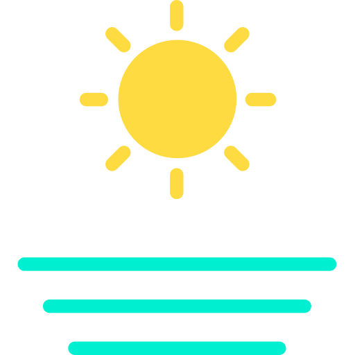 słońce Kiranshastry Flat ikona