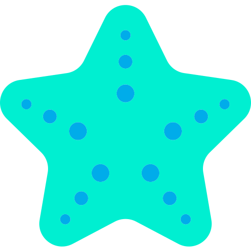Estrelas do mar Kiranshastry Flat Ícone