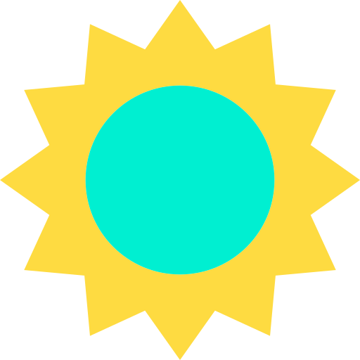 słońce Kiranshastry Flat ikona