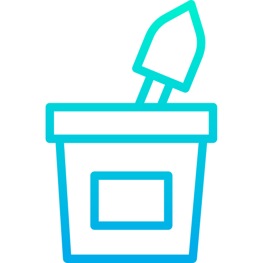 Sand bucket Kiranshastry Gradient icon