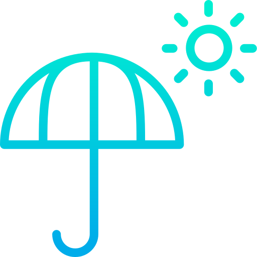태양 우산 Kiranshastry Gradient icon