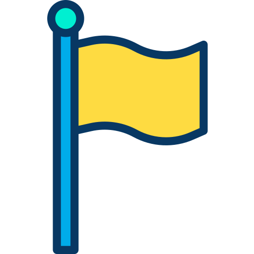bandiera Kiranshastry Lineal Color icona